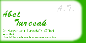 abel turcsak business card